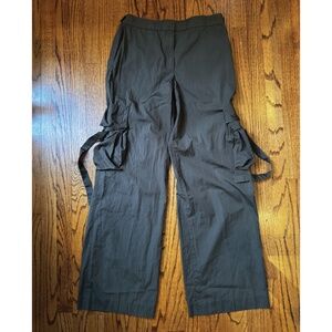 Helmut Lang Olive Green Bondage Cargo Utility Flight Pants Size 8 WOMENS  EUC